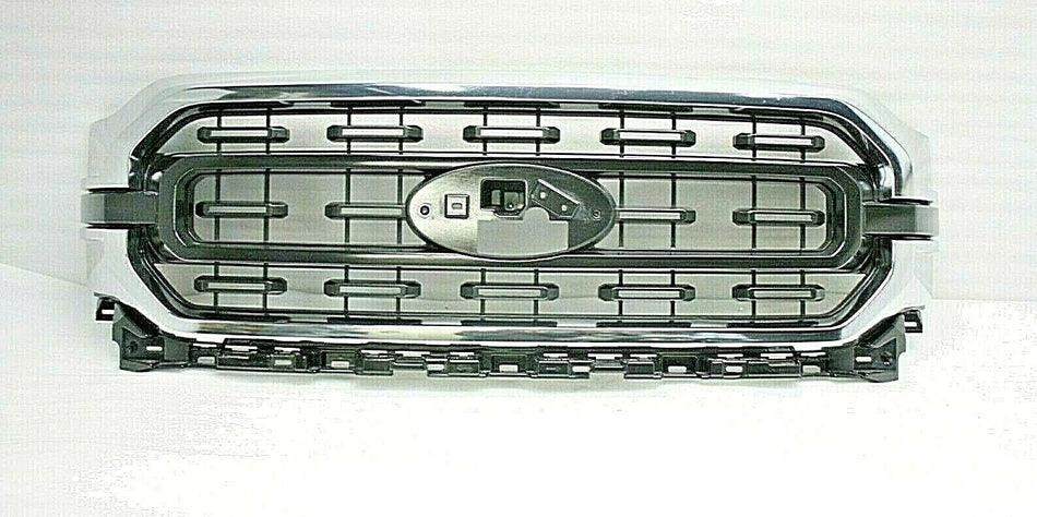 2021-2022 FORD F150 LARIAT FRONT BUMPER GRILLE GRILL CHROME FACTORY ASSAMBLY OEM