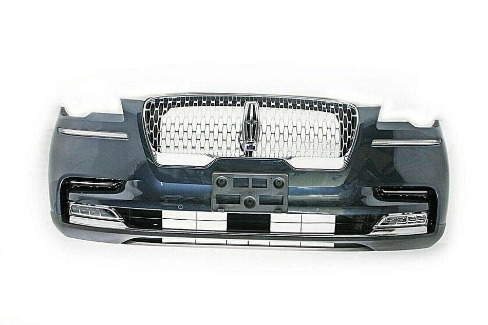 2020-2021 Lincoln Aviator Complete Front Bumper Grill With Fog Light OEM Blue